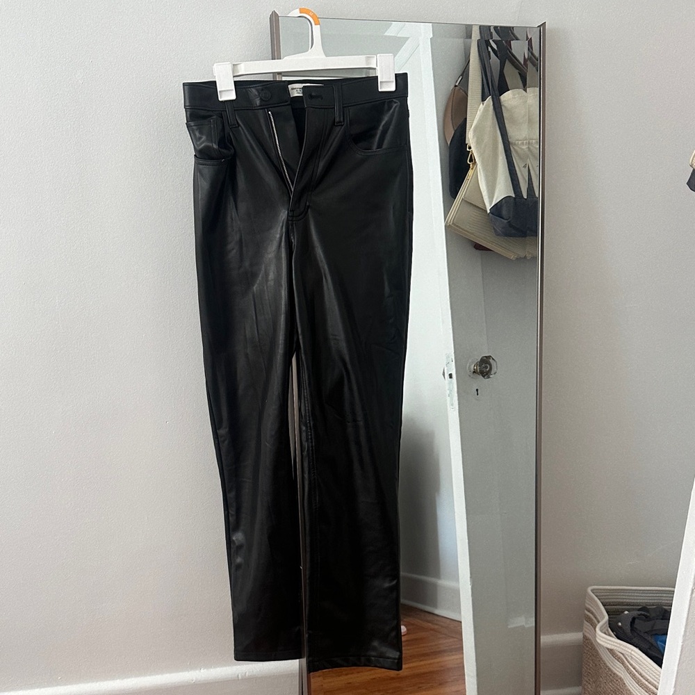 Black Pleather Pants